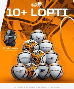 Narandžasta Lopta MATCH 2 10+ ( džak za lopte GRATIS )