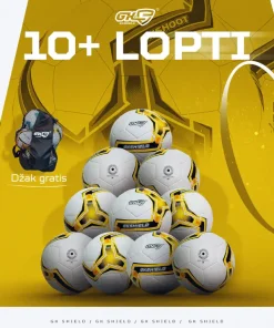 Žuta Lopta MATCH KIDS 10+ ( džak za lopte GRATIS )